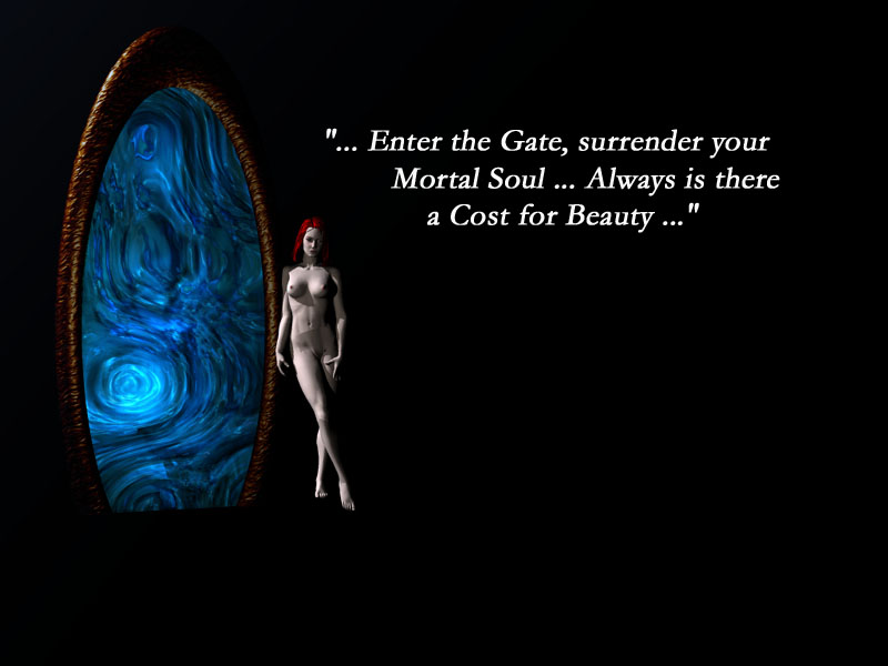 Early Satannet website graphic inviting visitors to enter the gate
