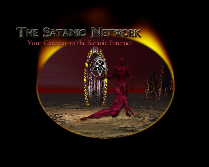 Early Satanic Network website gateway graphic